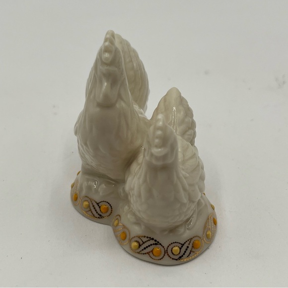 Lenox China Elegant Ceramic Rooster and Hen Figurines - Picture 3 of 6